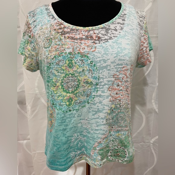 hearts of palm Tops - Hearts of Palm Blouse, Size Large P